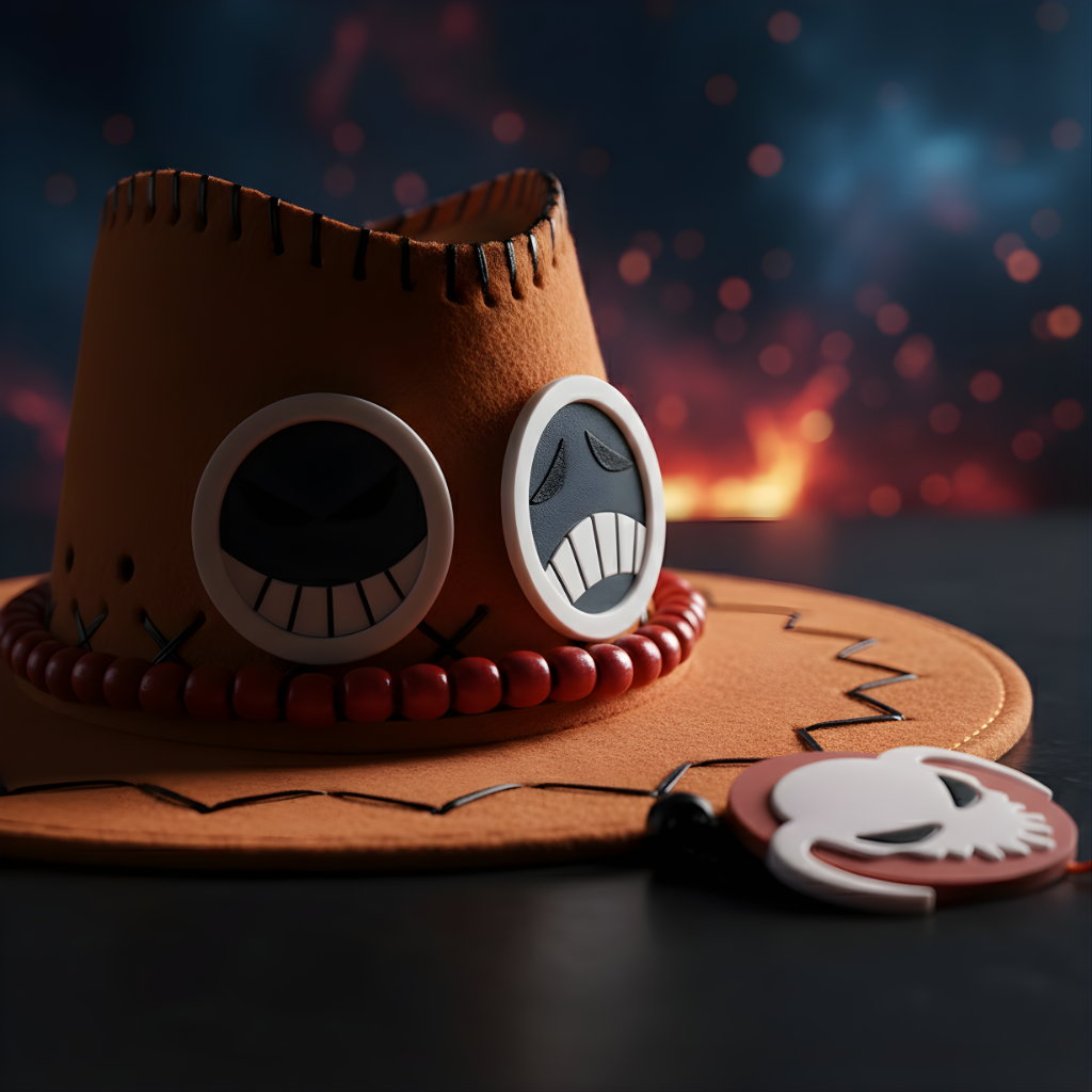 One Piece Fire Fist Ace Cowboy Hat Anime Cosplay Western Style