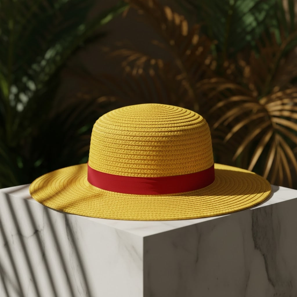 One Piece Luffy Straw Hat Cosplay Sun Hat Unisex Adults