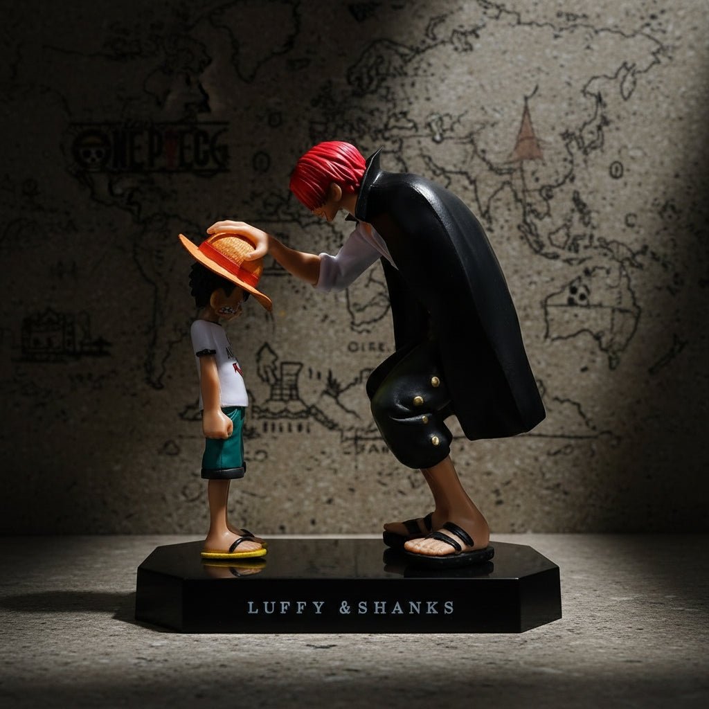 One Piece Luffy and Shanks Action Figure 19cm Anime Collectible