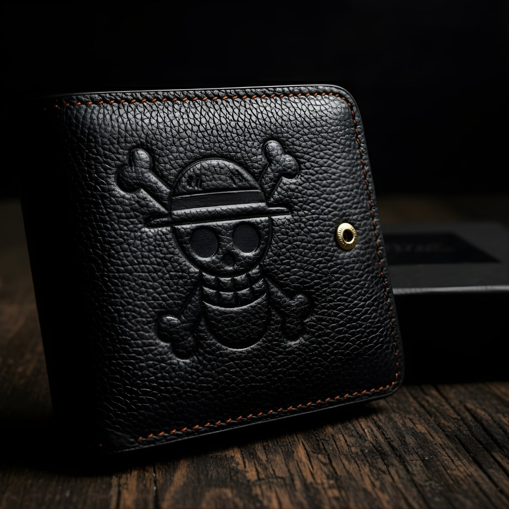 One Piece Straw Hat Pirates PU Leather Wallet Compact Card Holder