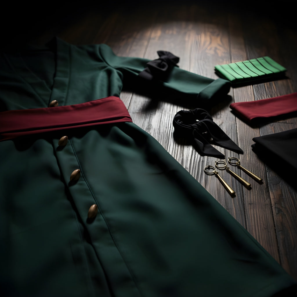 Roronoas Cosplay Costume Anime Kimono Robe Zoro Cloak Uniform Halloween Outfits With Earrings For Comic Con