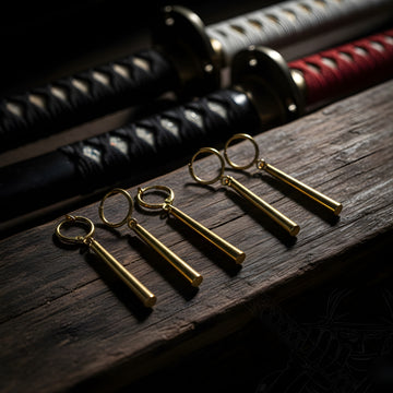 Roronoa Zoro Anime Earrings Gold Pendant Cosplay Jewelry Unisex