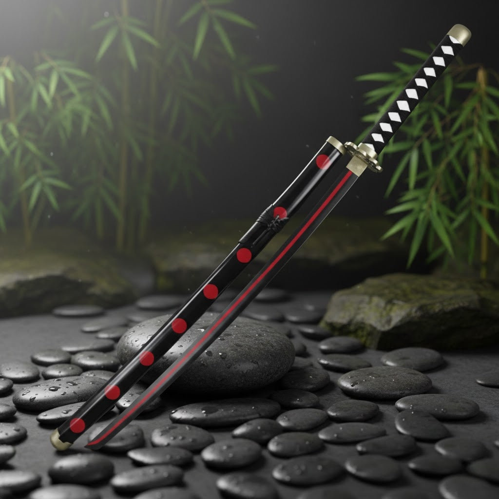 Roronoa Zoro Wooden Katana Premium Anime Cosplay (shusui)