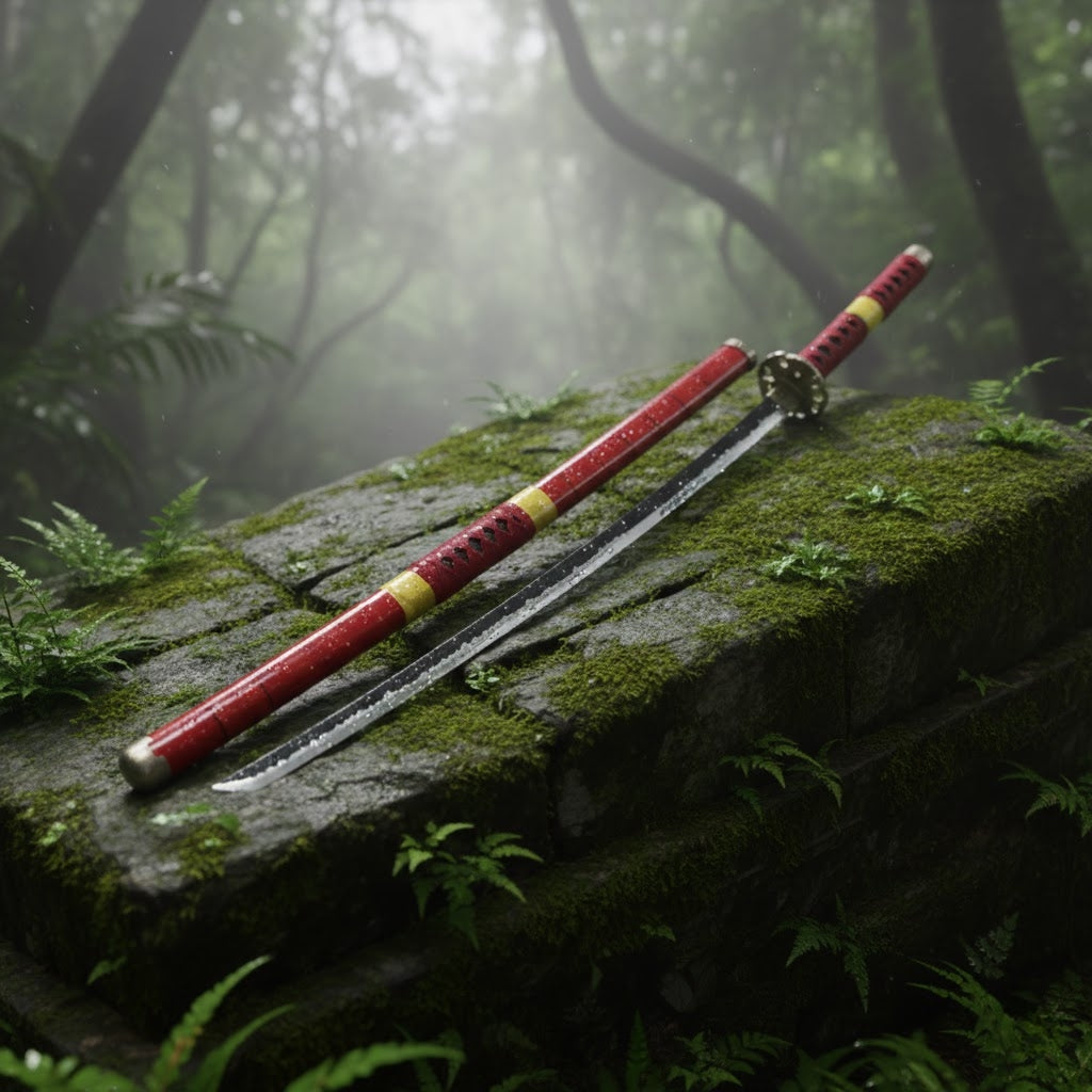 Roronoa Zoro Wooden Katana Premium Anime Cosplay (Sandai kitetsu)