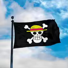 One Piece Straw Hat Pirates Flag Anime Wall Decor Fabric