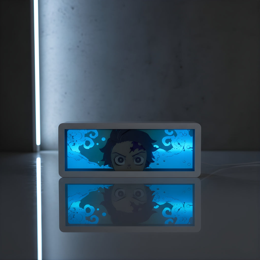 Tanjiro Demon Slayer LED Light Box Multi Color Remote Control Battery & USB Powered