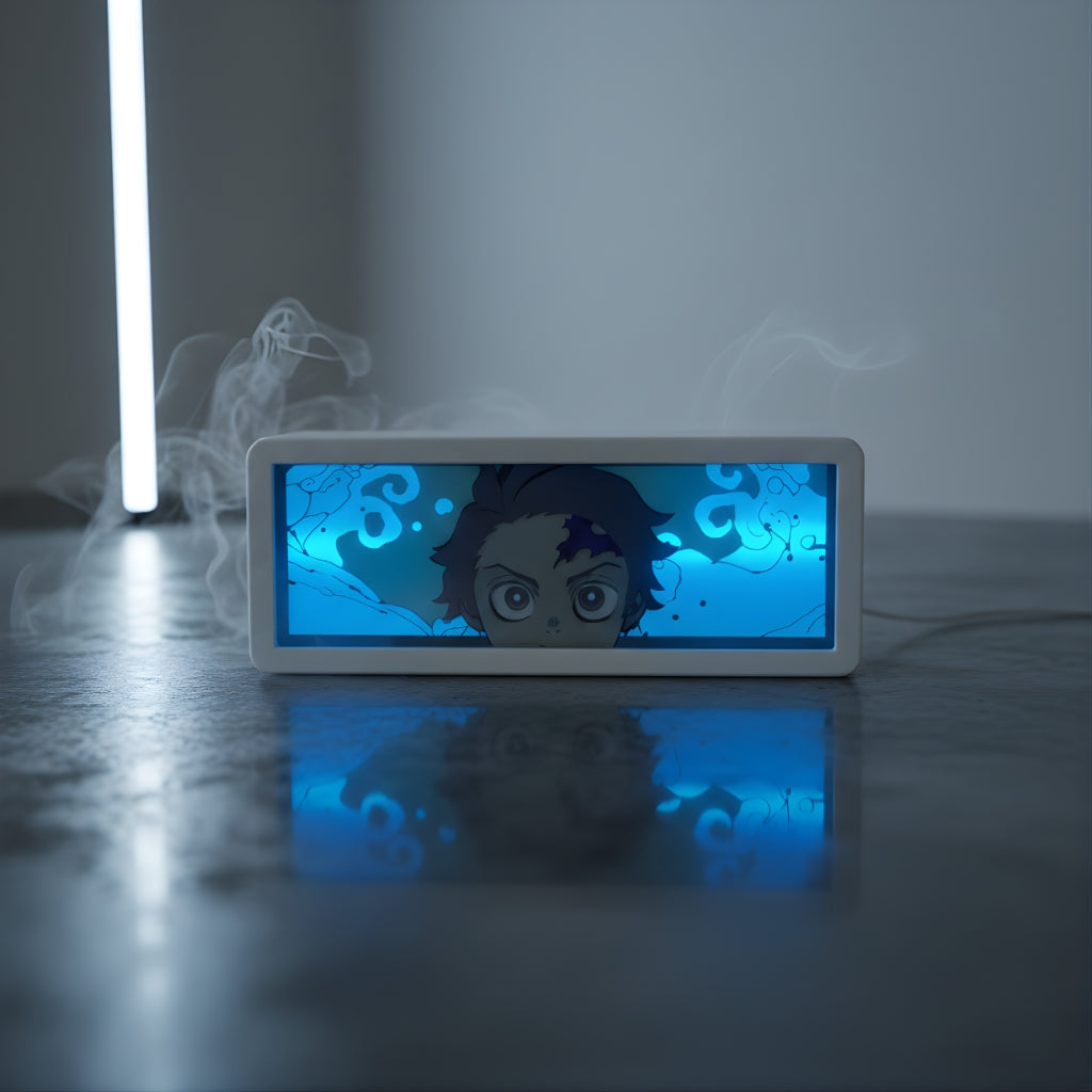 Tanjiro Demon Slayer LED Light Box Multi Color Remote Control Battery & USB Powered