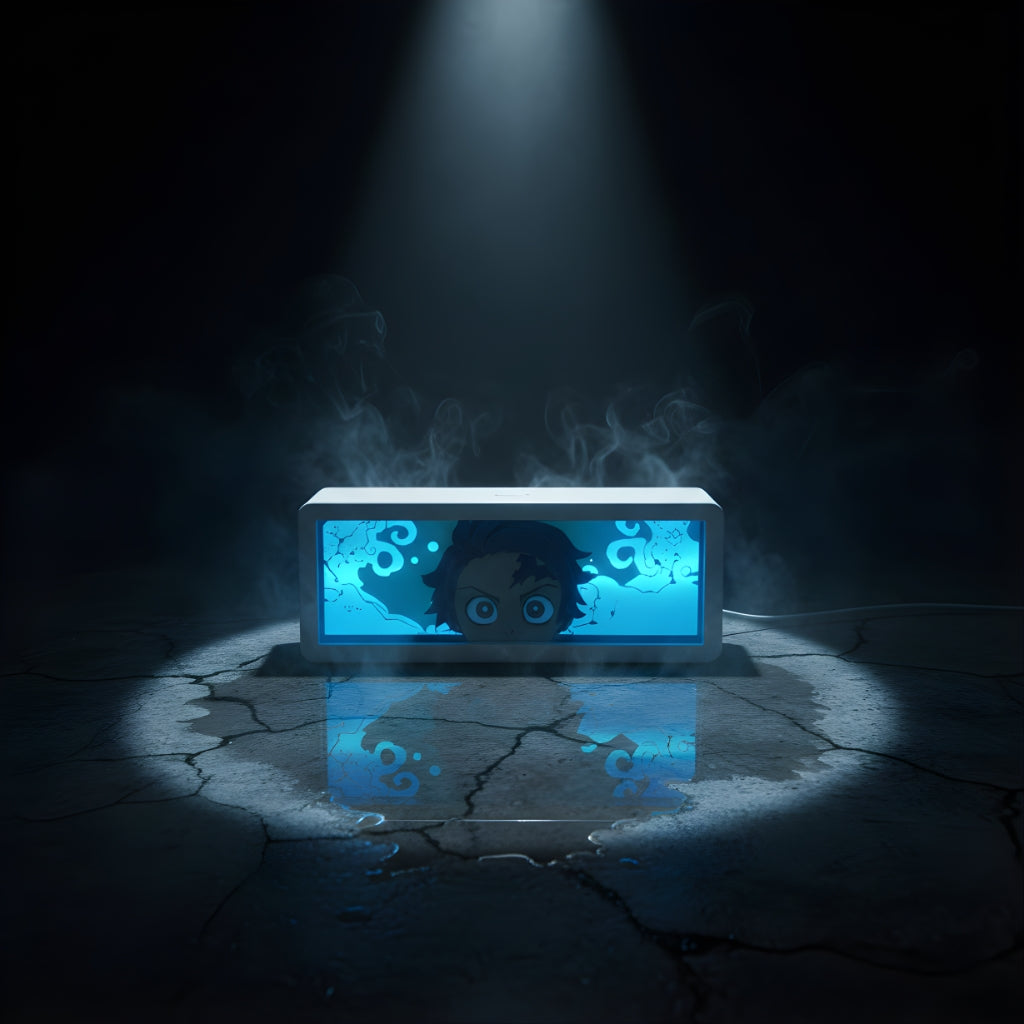 Tanjiro Demon Slayer LED Light Box Multi Color Remote Control Battery & USB Powered