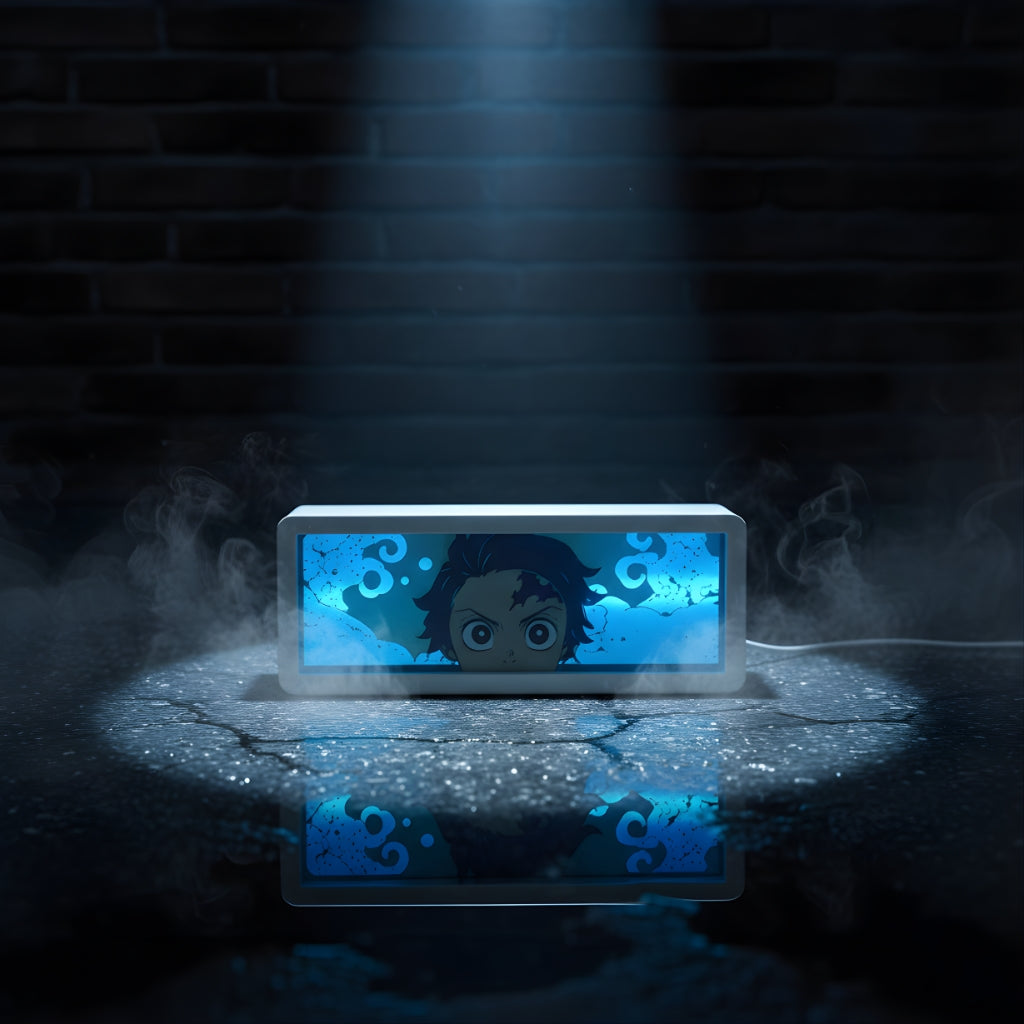 Tanjiro Demon Slayer LED Light Box Multi Color Remote Control Battery & USB Powered
