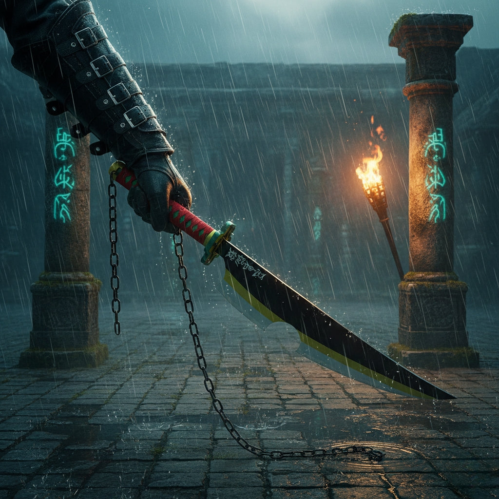 Tengen Uzui Cosplay Sword Demon Slayer Anime Katana for Fans
