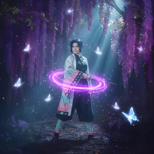 Shinobu Anime Cosplay Haori Costume