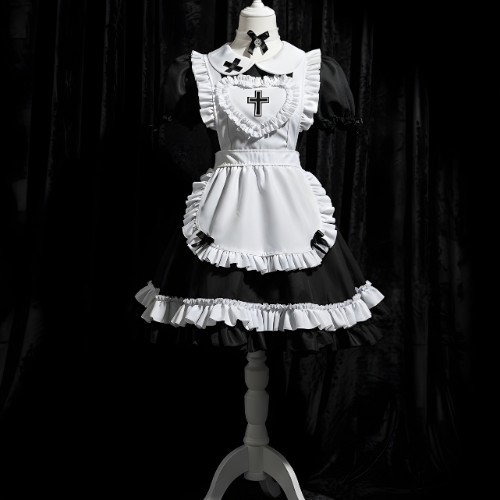 Lolita Maid Outfit 5PCS Anime Cosplay Costume Set