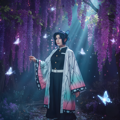 Shinobu Anime Cosplay Haori Costume