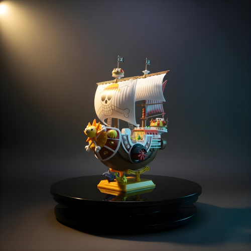 One Piece Thousand Sunny & Going Merry Ship Figure