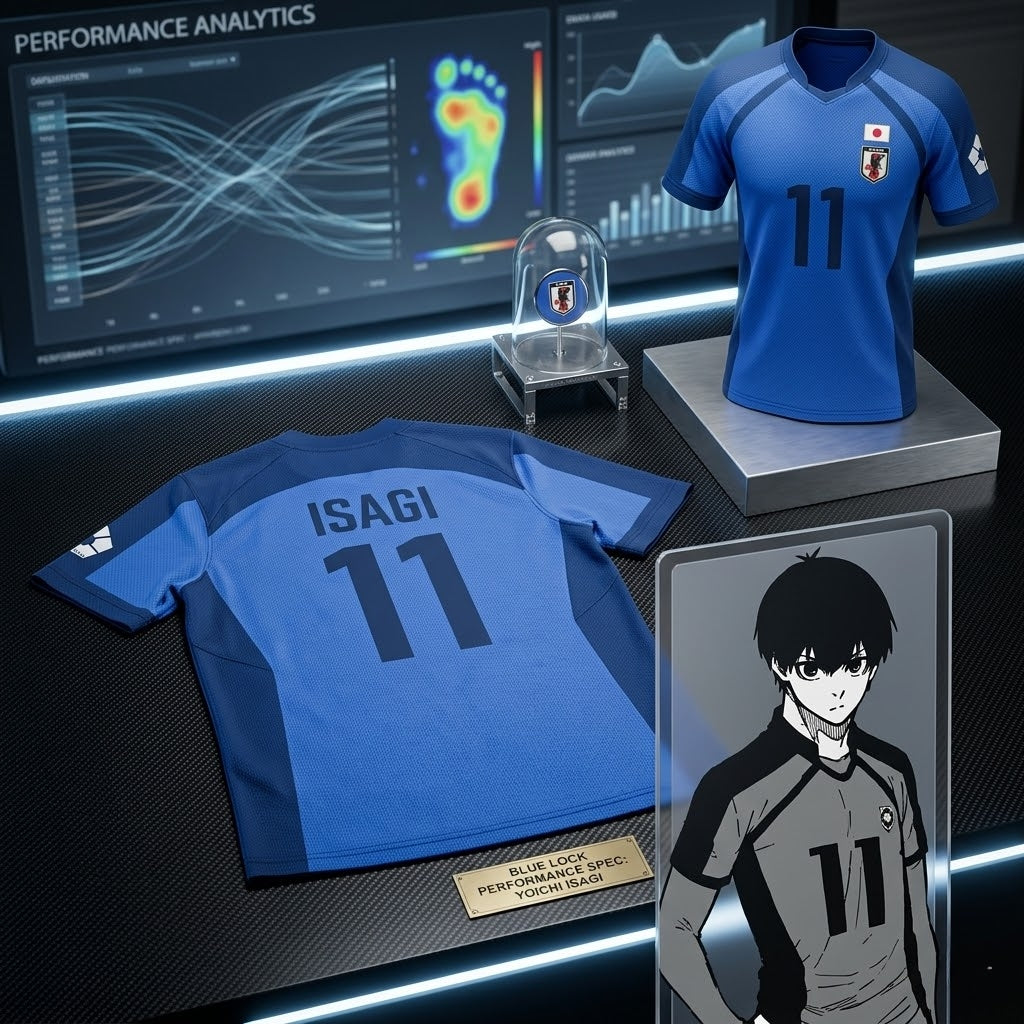 Anime Japan Blue Lock Isagi Yoichi Football Jersey T-Shirt
