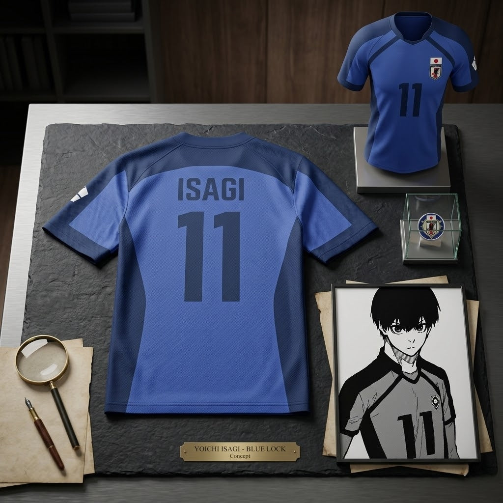 Anime Japan Blue Lock Isagi Yoichi Football Jersey T-Shirt