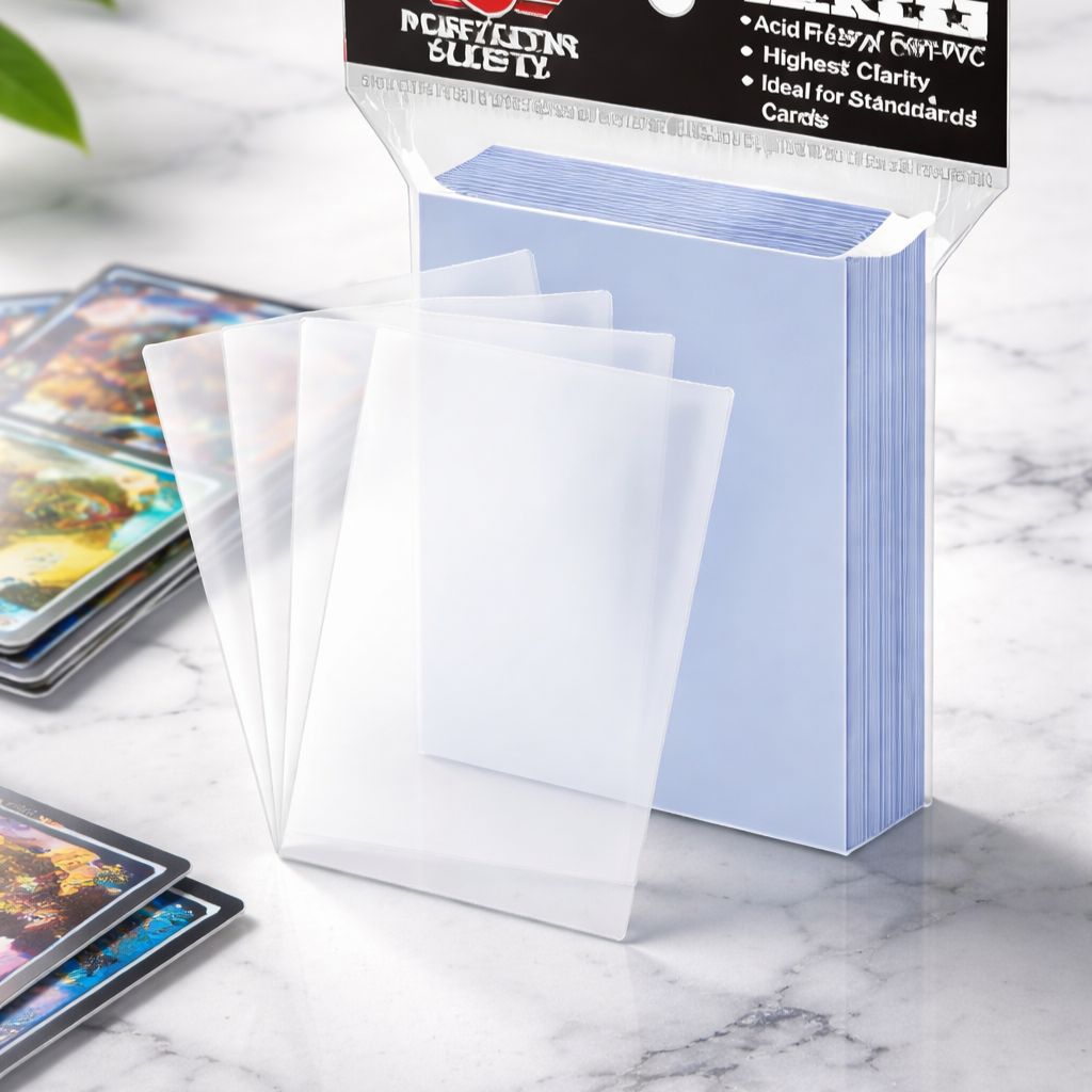 Clear Penny Card Sleeves 50 Pack Standard Trading Card Protectors ThePoysha Clear Penny Card Sleeves 50 Pack Standard Trading Card Protectors ThePoysha